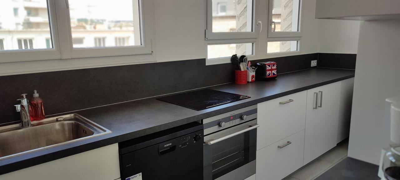 Appartement 83 M2, 4 Lits , 5 Pers, 100 M De La Gare, Confortable Et Lumineux 勒阿弗尔 外观 照片